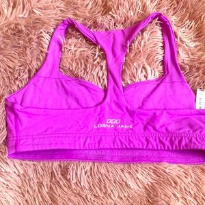 Purple Lorna Jane sports bra